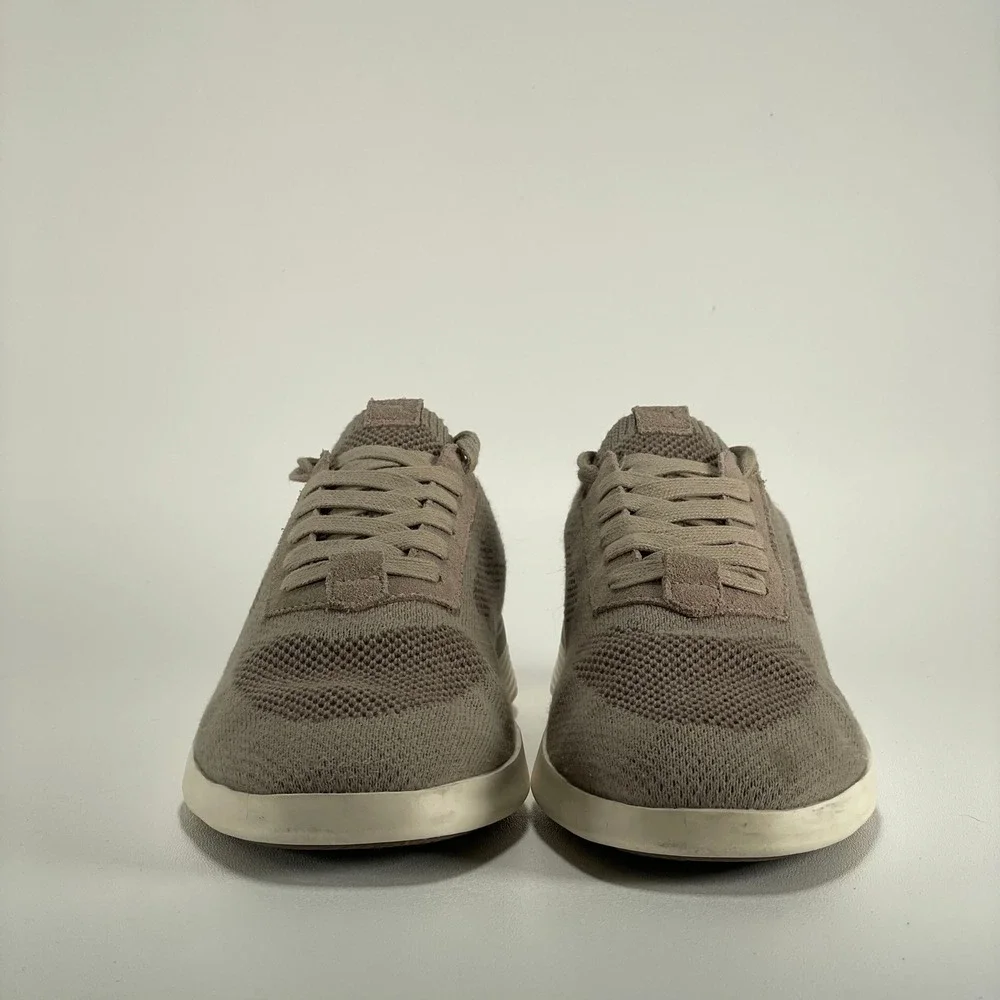Wolf And Shepherd SupremeKnit Trainers Mens 7 Desert Tan Pull-On Derbys Preppy‎